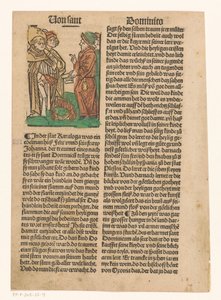 Heiliger Dominikus und die Verbrennung ketzerischer Bücher von Anonymous