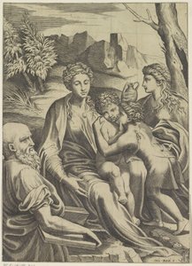 Heilige Familie mit dem jungen Johannes dem Täufer und Maria Magdalena