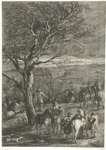 Das französische Heer vor Ypern (linkes Blatt), 1678