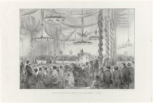 Das Sängerfest in Arnhem, 1847 von Anonymous