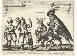 Der traurige Abschied von Don de Calabassa aus Flandern und Rückkehr nach Spanien, 1646 von Anonymous