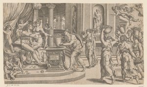 Die Hochzeit von Vertumnus und Pomona von Anonymous