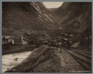 Eingang des Gotthardtunnels bei Göschenen