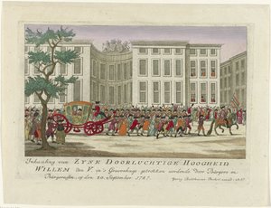 Einzug des Prinzen von Oranien, 1787 von Anonymous