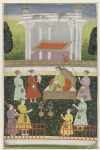 Jahangir auf einem Thron sitzend von Anonymous