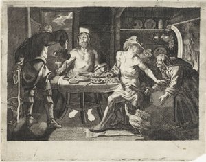 Jupiter und Merkur im Haus von Philemon und Baucis