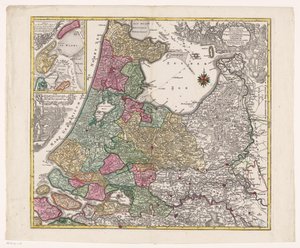 Karte von Holland, Utrecht und einem Teil von Gelderland
