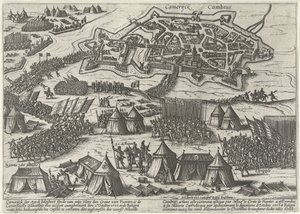Belagerung und Einnahme von Kamerijk durch Fuentes, 1595 von Anonymous