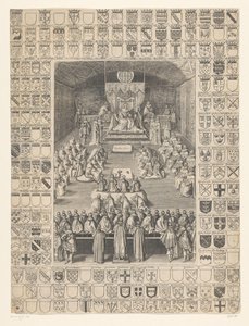 Karl I. eröffnet die Sitzung des Parlaments, 1628