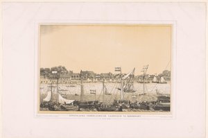Königlicher niederländischer Yachtclub in Dordrecht, 10. Juni 1848 von Anonymous