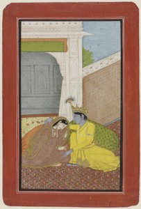 Krishna und Radha von Anonymous