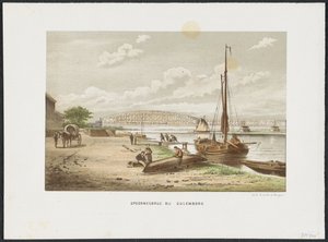 Kuilenburgse Eisenbahnbrücke bei Culemborg, 1868