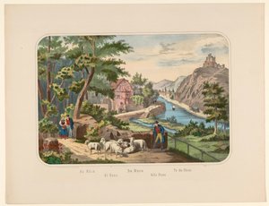 Landschaft am Rhein in Deutschland von Anonymous