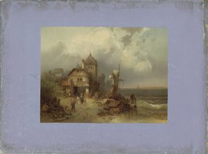 Landschaft am Meer nach einem Gemälde von Anonymous