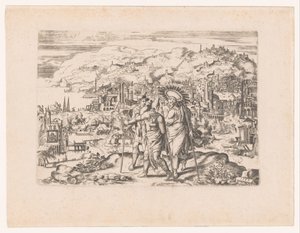 Landschaft mit Emmausjüngern von Anonymous