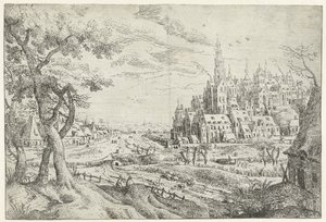 Landschaft mit Stadt Sieben Landschaften (Serientitel)