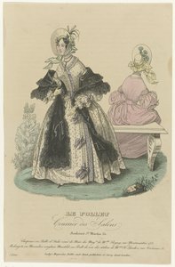 Le Follet, Courrier des Salons, ca. 1836, Nr. 520: Hut aus Stroh (...)