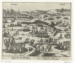 Lodewijk van Nassau verlässt Bergen, 1572 von Anonymous