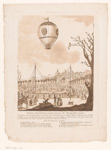 Heißluftballon, Le Flezel, von Joseph-Michael Montgolfier l
