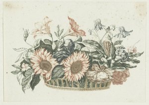 Korb mit Blumen
