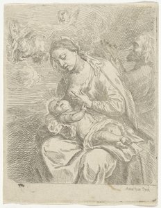 Maria stillt das Christuskind