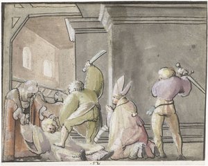 Märtyrertod eines Bischofs und seines Dieners