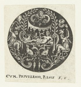 Medaillon mit Leda