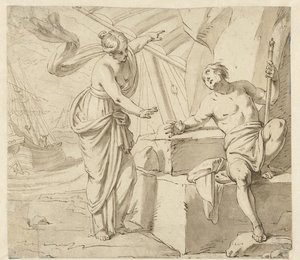 Minerva erscheint Odysseus von Anonymous