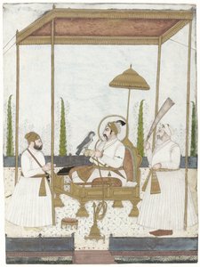 Mohammed Shah empfängt Qamar-ud-din Khan