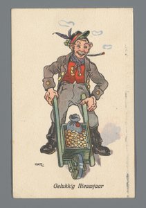 Neujahrswunsch für 1920 von Chris und Bep von Anonymous