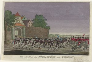 Patrioten verlassen Utrecht, 1787 von Anonymous
