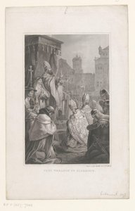 Papst Urban II. in Clermont-Ferrand, 1095 von Anonymous