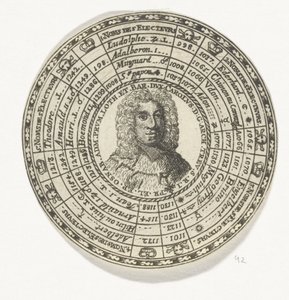 Münze mit dem Porträt von Erzbischof Johann Hugo von Orsbeck und den Namen der Kurfürsten von Trier von Anonymous