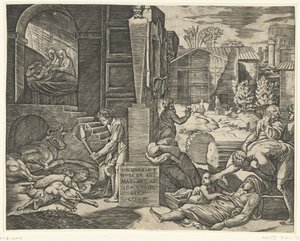 Pest bei den Trojanern auf Kreta und Traum des Aeneas von Anonymous