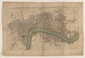 Stadtplan von London, 1761