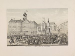 Feierlicher Einzug von S.M. Wilhelm III. am 9. April 1861 in Amsterdam