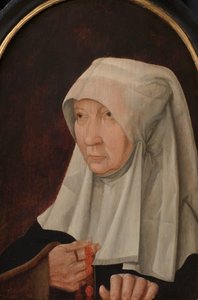 Porträt von Jacomina Claesdr van Ruyven (gestorben 1509), Ehefrau von Arent Franckensz van der Meer von Anonymous
