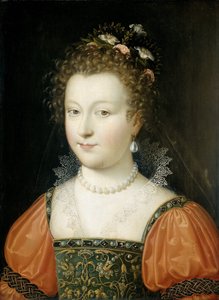 Porträt einer Frau (früher als Königin Elisabeth I. identifiziert) von Anonymous