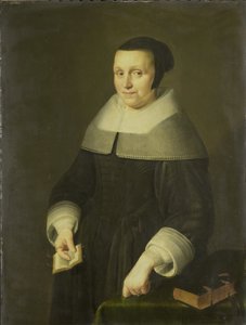 Porträt einer Frau, möglicherweise Elsje van Houweningen, Ehefrau von Willem van de Velden von Anonymous