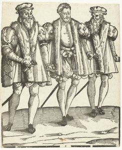 Porträt von Gaspard, Francois und Odet de Coligny von Anonymous