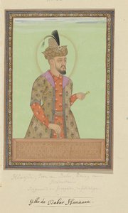 Porträt von Humayun Padshah, dem Sohn von Babur, der nach seinem Vater in Hindustan regierte