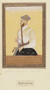Porträt von Saf-shikan Khan, ehemaliger Wesir von Aurangzeb von Anonymous