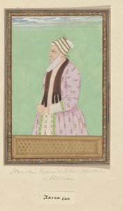 Porträt von Sharza Khan, der zur Zeit von Sultan Abdullah als Wesir diente und auch zur Zeit von Abul Hasan Wesir ist von Anonymous