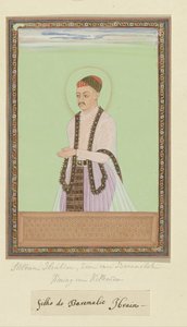 Porträt von Sultan Ibrahim, Sohn von Bara Malik, regierte nach seinem Vater über Golconda von Anonymous