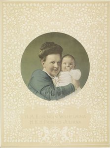Porträt von Wilhelmina, Königin der Niederlande, und Juliana, Königin der Niederlande