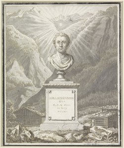 Porträtbüste von Johann Jakob Scheuchzer von Anonymous