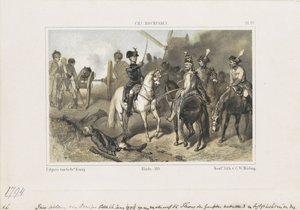 Prinz Willem in der Schlacht bei Fleurus, 1794 von Anonymous