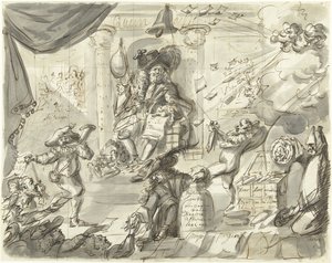Quincampoix oder der große Wind- und Kohlverkäufer, 1720