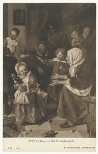 Das Nikolausfest (Jan Steen) von Anonymous
