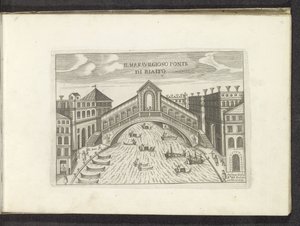 Rialtobrücke in Venedig von Anonymous